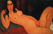Reclining nude with loose hair Amedeo Modigliani
